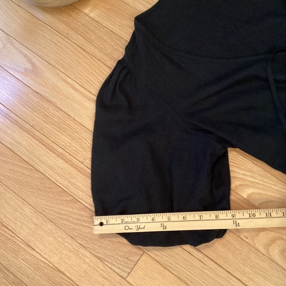 NWOT. Linen Blend, with cotton, black, puff sleeve wrap dress, size S, Old Navy - Picture 8 of 10